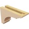 Ekena Millwork 3"W x 9"D x 6"H Classic Hughes Rough Cedar Woodgrain TimberThane Corbel, Primed Tan CORUR03X09X06HUGRCPR - alternate 6